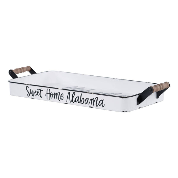 State of Alabama Landmark Enamel Tray