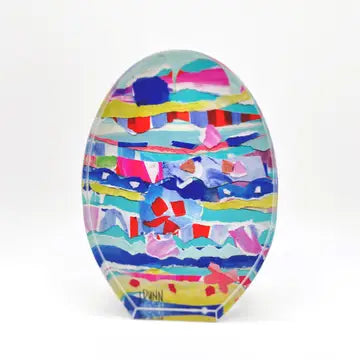 Bright Acrylic Egg - Lauren Dunn