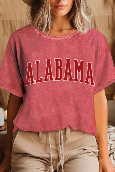 ALABAMA PUFF MINERAL GRAPHIC TSHIRTS: DUSTY PINK