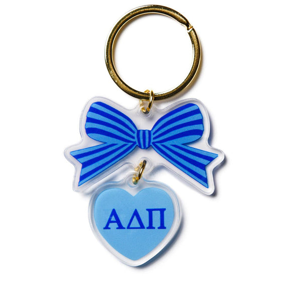 Sorority & Greek BOW-DACIOUS Keychain: Kappa Delta