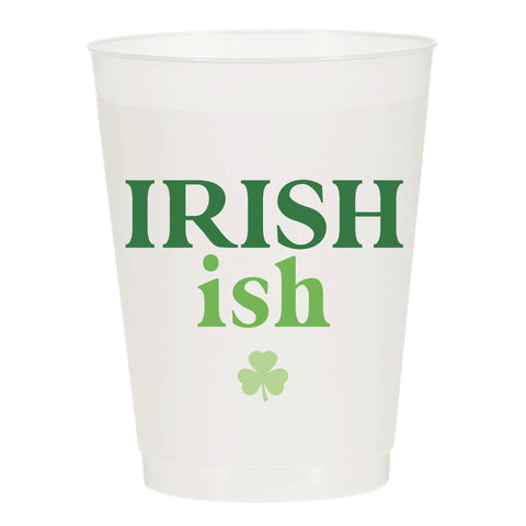 Irish Ish Shamrock Frosted Cups - St Patricks : Pack of 6