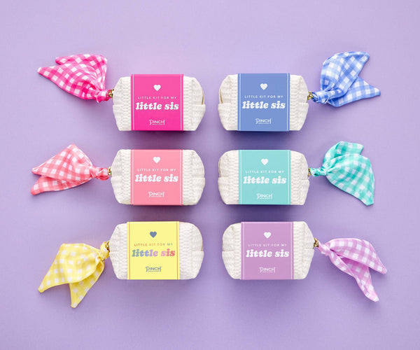 Little Sis Minimergency Kit | Sorority, Rush, Bid Week Greek: Blue Gingham