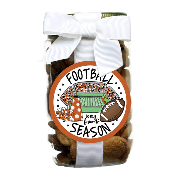 Cookie - Football - Pint Jars  : Chocolate Chip / Red & Black