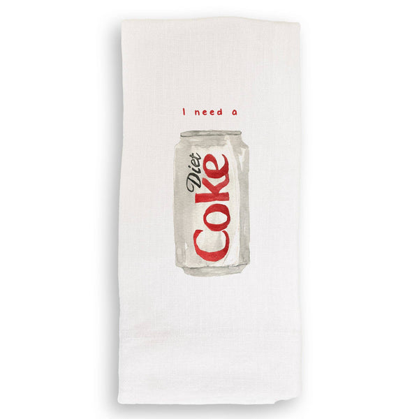 I Need a Diet Coke: Dishtowel - No Words