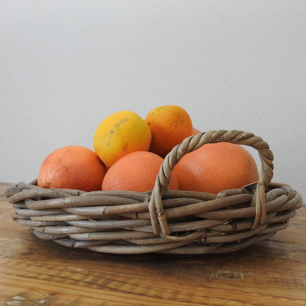 Rattan Round Tray Kubu Grey: Large - 20" D