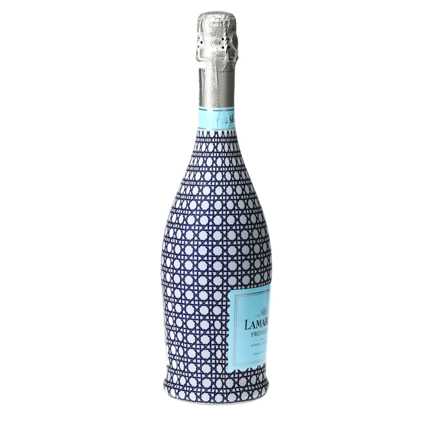 Beau Bottles Navy and White Cane - Prosecco Collection
