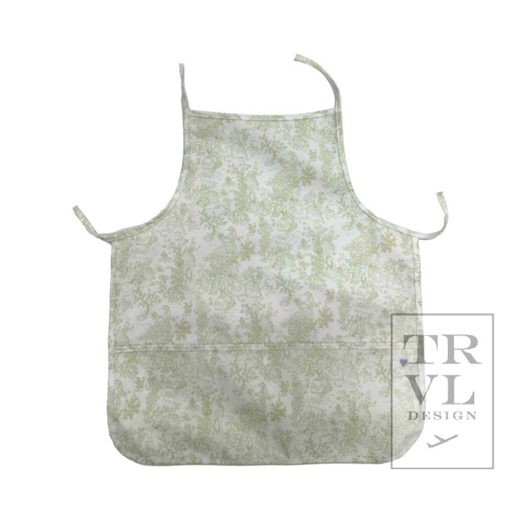 Apron - Bunny Toile Green