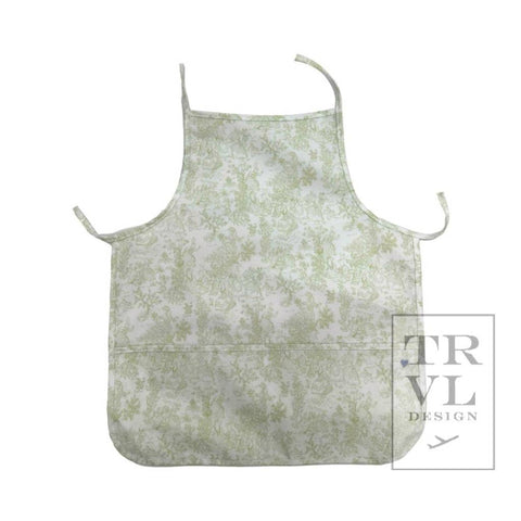 Apron - Bunny Toile Green