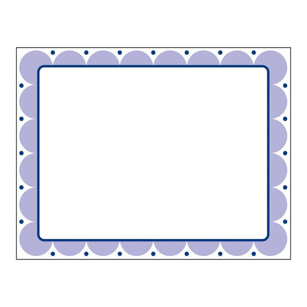 SCALLOP FLAT STATIONERY: Lavender