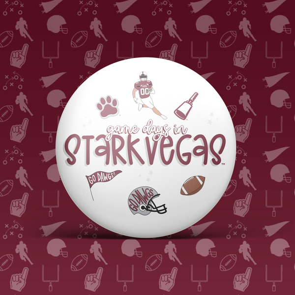 Mississippi State Game Day Buttons | Game Day Pins : DAWGS HELMET