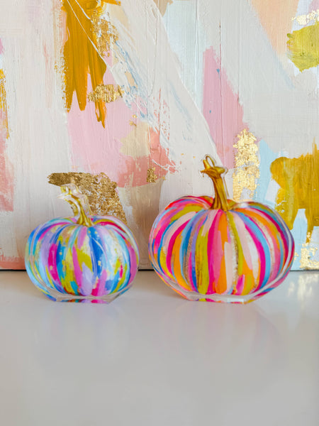 The Bright Painted Pumpkin Acrylic Shelfie