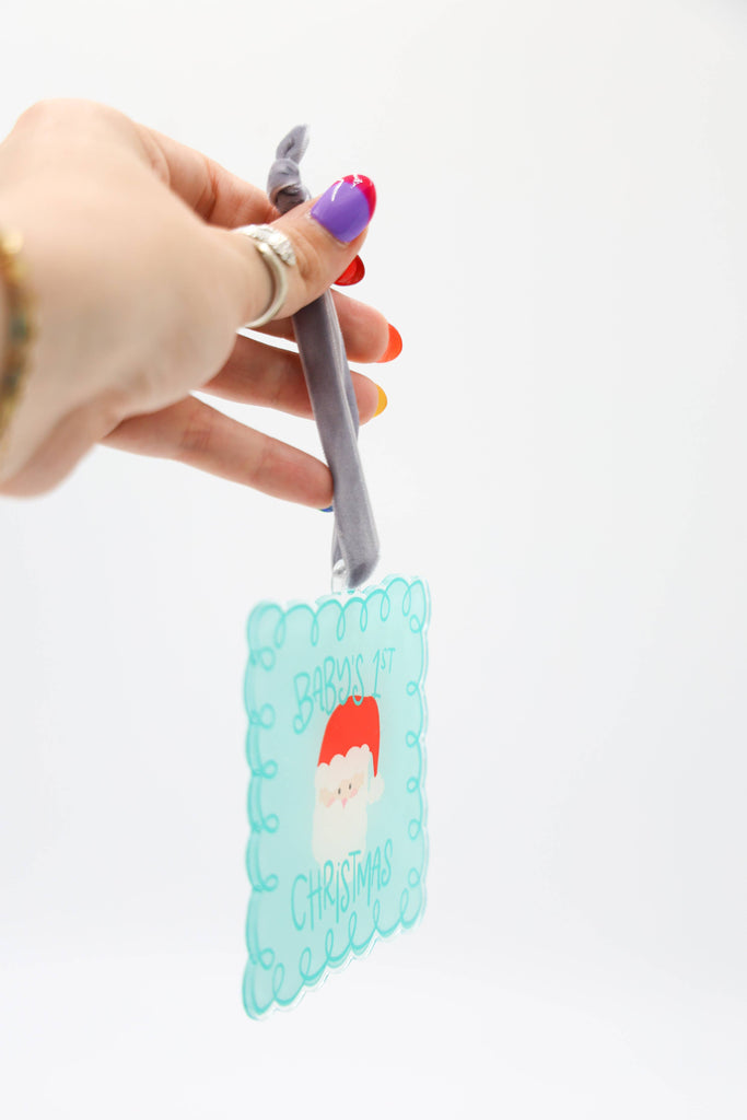 Baby's First Christmas-Boy Acrylic Ornament - Thumbnail 2