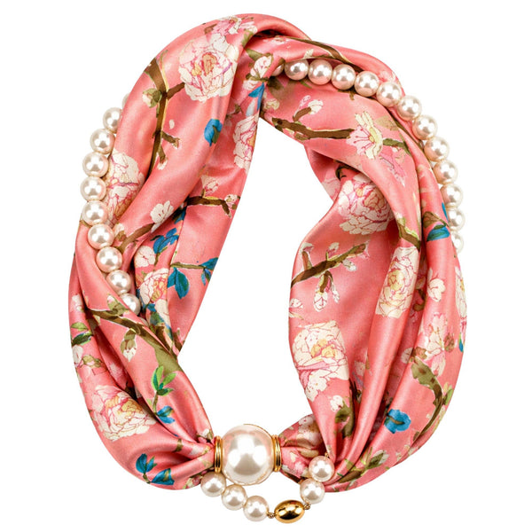 Luxe Pearl Scarf Necklace
