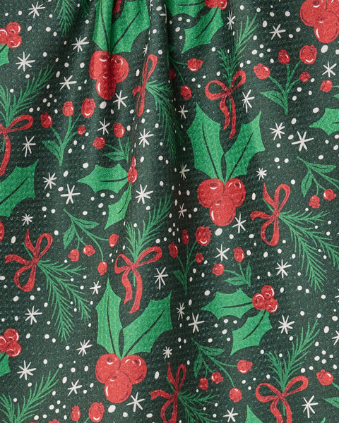 Sugarplum Florals Tea Towel - Holiday 2026: Forest