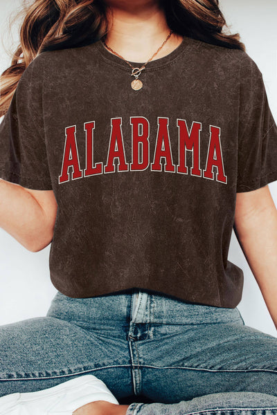 ALABAMA PUFF MINERAL GRAPHIC TSHIRTS: DUSTY PINK