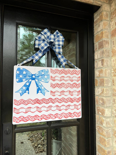Stars & Stripes Flag Door Hanger