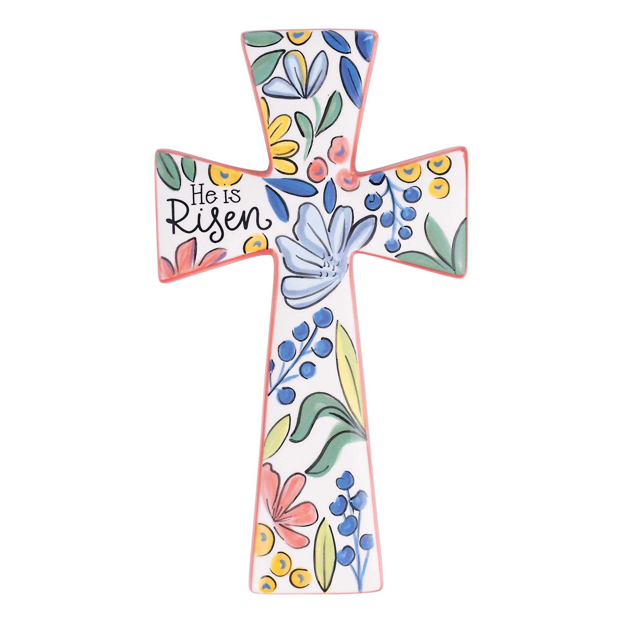 Flower Garden He Is Risen Easter Cross