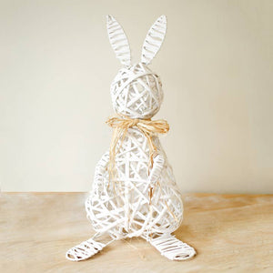 Small White Willow Bunny