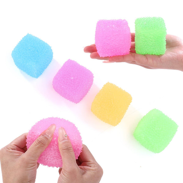 Squishy Squeeze Textured Cube