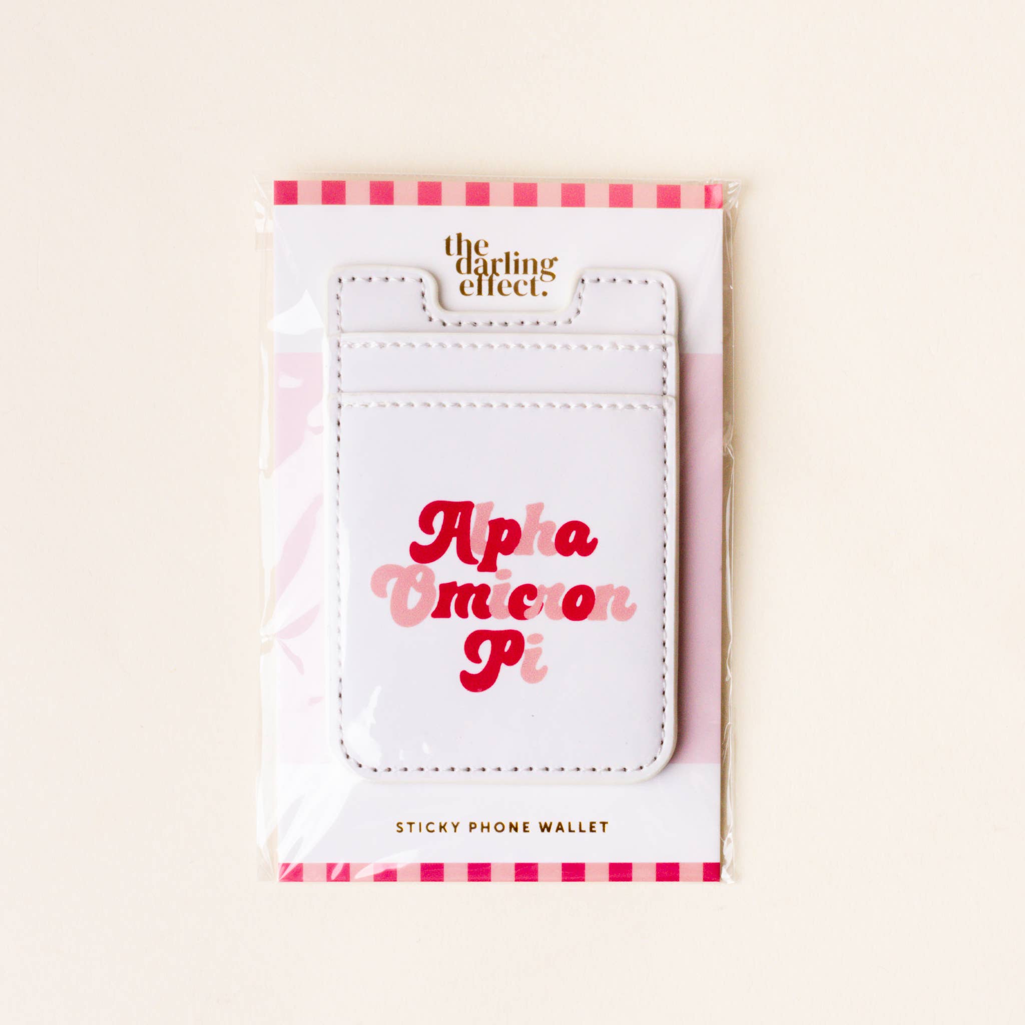 Sorority Stick-On Phone Wallet - Alpha Omicron Pi