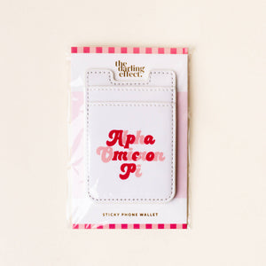 Sorority Stick-On Phone Wallet - Alpha Omicron Pi - Thumbnail 3
