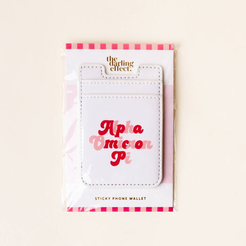 Sorority Stick-On Phone Wallet - Alpha Omicron Pi