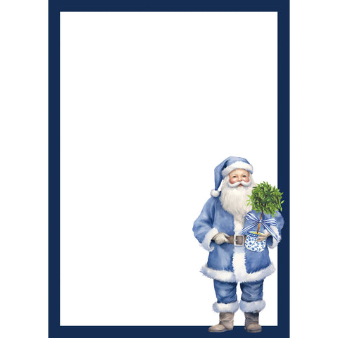 Blue Santa Claus Notepad