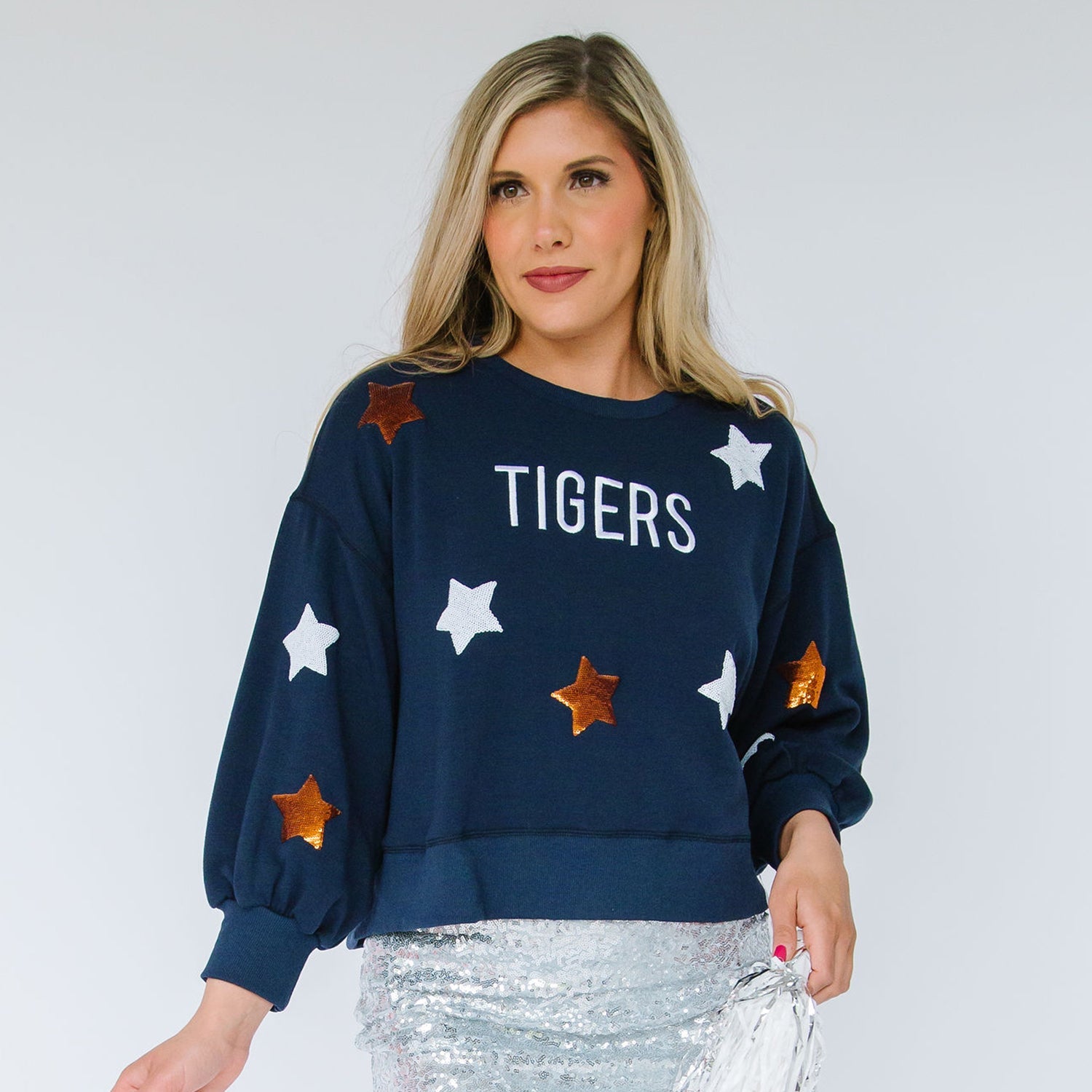 Mary Square Tigers Stars Game Day Sweatshirt