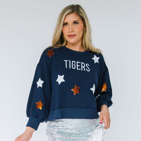 Mary Square Tigers Stars Game Day Sweatshirt