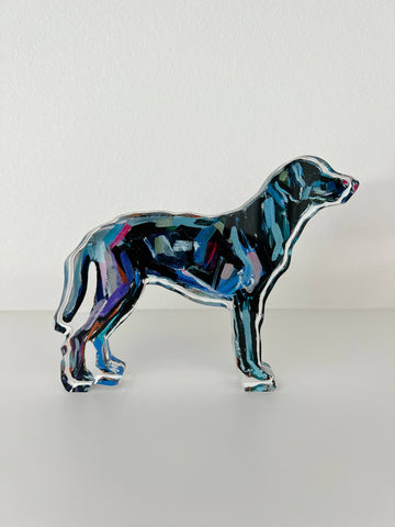 "Black Lab" acrylic shelfie: Small