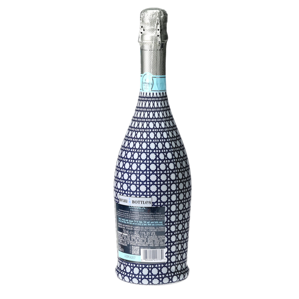 Beau Bottles Navy and White Cane - Prosecco Collection