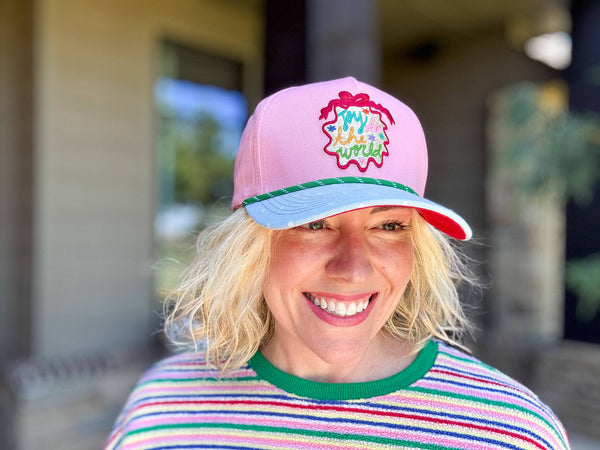 Embroidered Baseball Cap - Holiday - "Joy to the World"