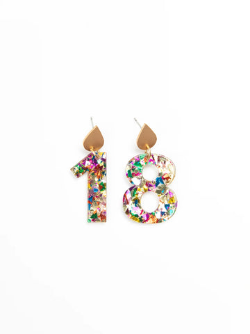 Michelle McDowell 18 Candles Earrings