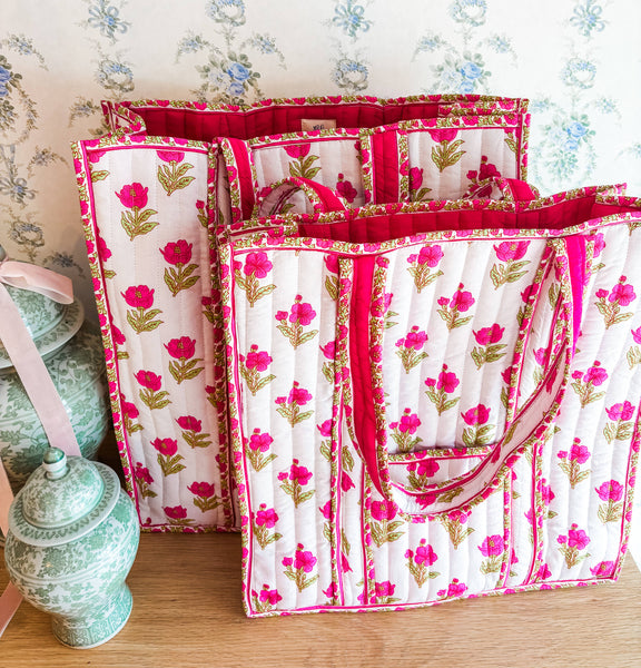 Magnolia Luxe | Regular Quilted Tote Bag