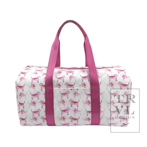 TRVL Duffel - Puppy Love Pink Weekender Bag