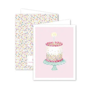 Funfetti Pink Cake Birthday Card