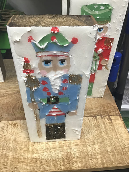 3.5x8 Karen Marcum Nutcracker Wooden Block