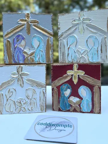 Nativity Wooden Block