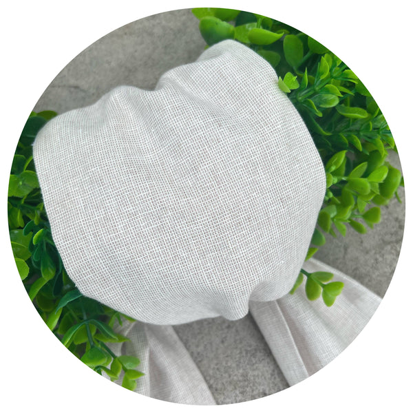 Yarn Dyed Homespun Linen Sash: Chambray / 44 Inch