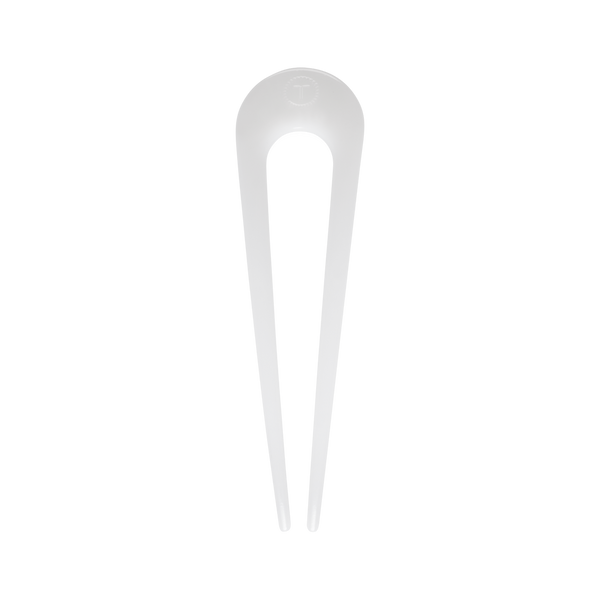 French Hair Pin Coconut White