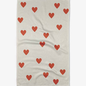 Geometry Simple Love Tea Towel