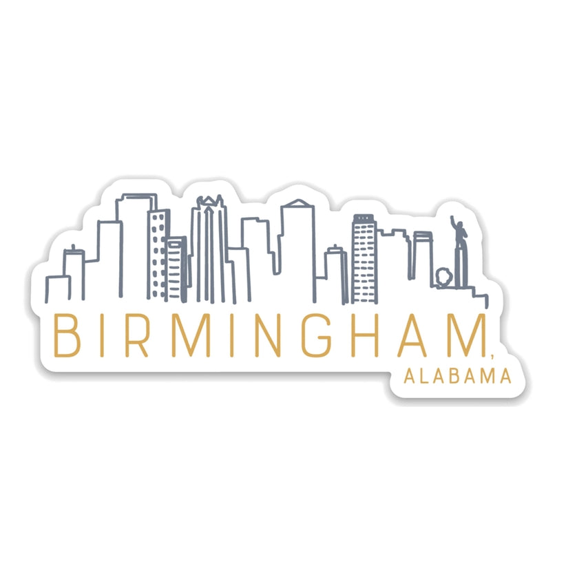 Birmingham Skyline Vinyl Sticker