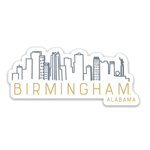 Birmingham Skyline Vinyl Sticker