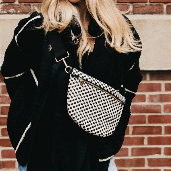 Westlyn Woven Bum Bag Metallic Gunmetal