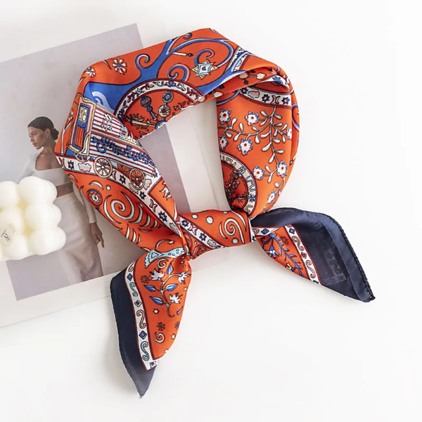 Southern Silk Scarf –  Rodeo Red