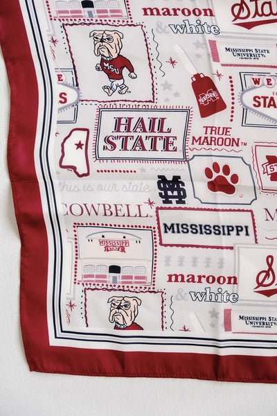 Mississippi State University Silk Scarf