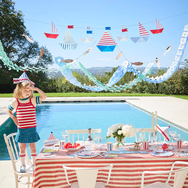 Nautical Striped Dinner Plates