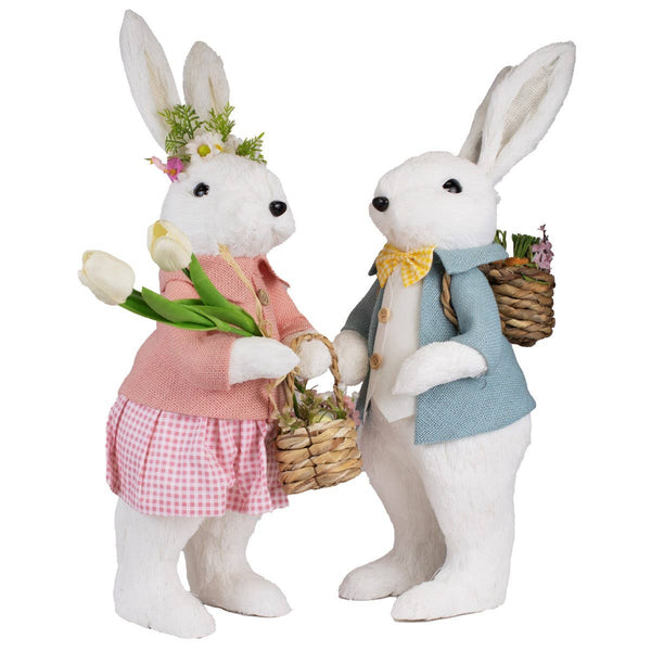 Trudy Bunny   White/Pink   8x21x7.5
