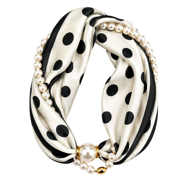 Luxe Pearl Scarf Necklace