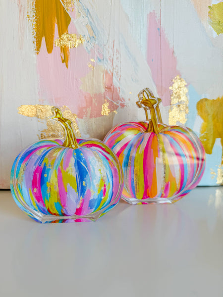 The Bright Painted Pumpkin Acrylic Shelfie